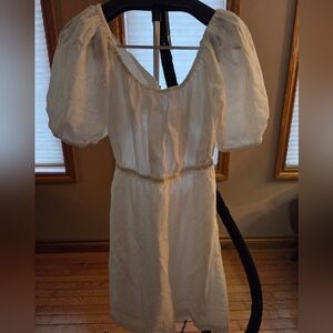 Old Navy White Backless Dress